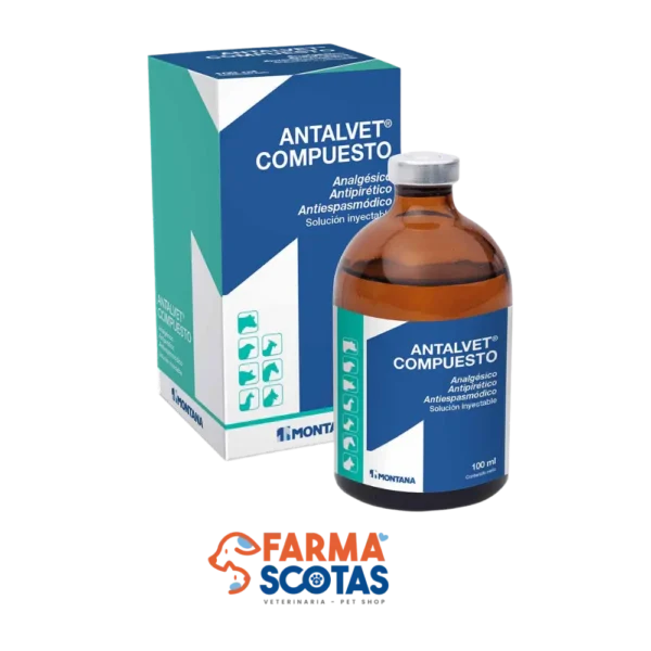Antalvet Compuesto Montana analgésico antipirético antiespasmódico veterinario